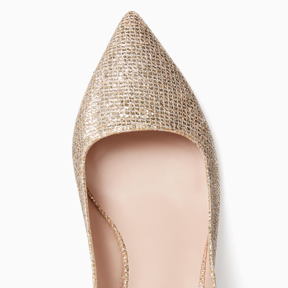 ❌ SOLD ❌ Kate Spade Gold Ocean Heels - Picture 4 of 5